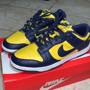 Michigan Dunk Lows Size 10.5